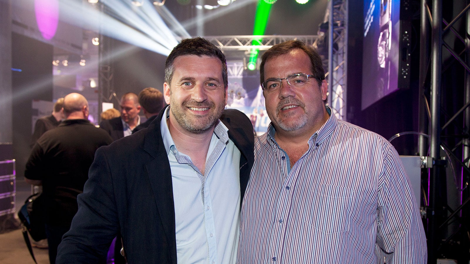 L to R: Roger Harpum, UK Sales Manager, Meyer Sound; and Rory Madden