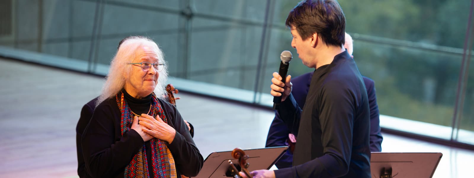 Helen Meyer and Joshua Bell