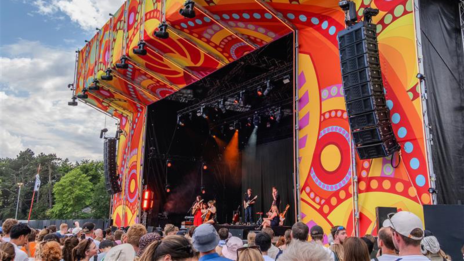 Meyer Sound PANTHER and 2100-LFC Power Orange Stage at Roskilde Festival 2025