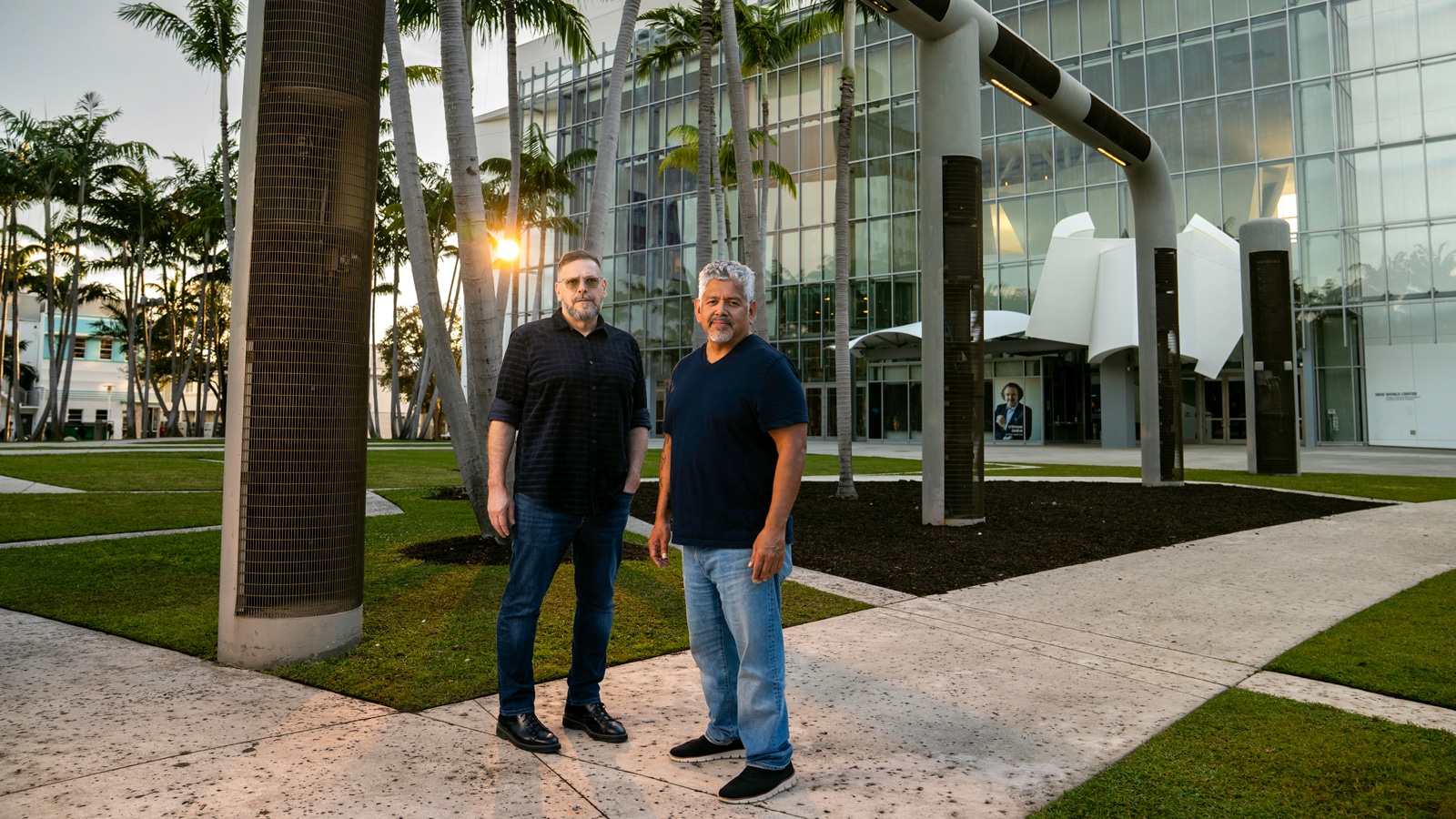 (L-R): Clyde Scott, Senior Vice President and Creative Director of NWS Media; Roberto Toledo, NWS Director of Audio Services
